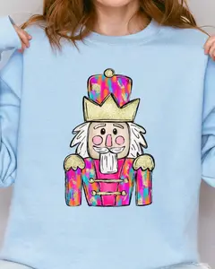 Brushed Colorful Nutcracker NuBlend Crew Sweatshirt  CHRISTMAS 2024
