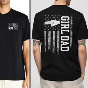 Girl Dad T-shirt, Proud Dad of Girl Shirt, Father's Day Gift from Daughter, Gift for Dad, New Dad Tee, Father's Day Shirt, Hoodie and Sweatshirt for autumn and winter, 100% Cotton Shirt