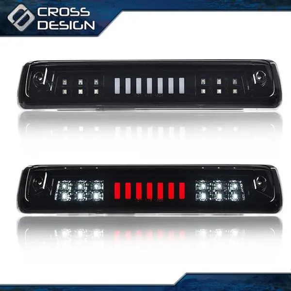 CROSSDESIGN Black LED 3rd Third Tail Brake Light with Cargo Lamp & Backlights, Fit for 2015-2018 Colorado/Canyon Vehicles LED Lights