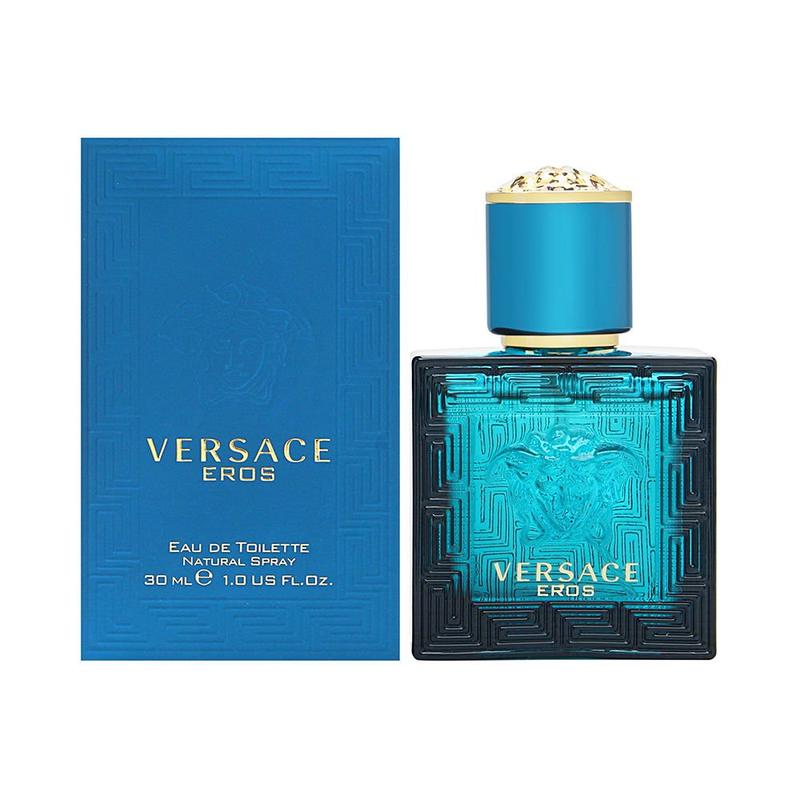 Versace Eros for Men Eau de Toilette Spray - Aromatic Fougere Fragrance with Mint & Lemon Top Notes