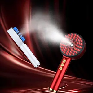 Electric Scalp Massager Comb, Nano Spray Massage Hair Brush, Anti-Static, Deep Moisture, Ideal for Dry Curly Hair, Perfect Gift