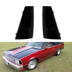 2pcs Smoked Lens Front Side Marker lamps Lights For 1980 1981 Chevrolet El Camino Malibu,Replace OEM 915247 & 915248