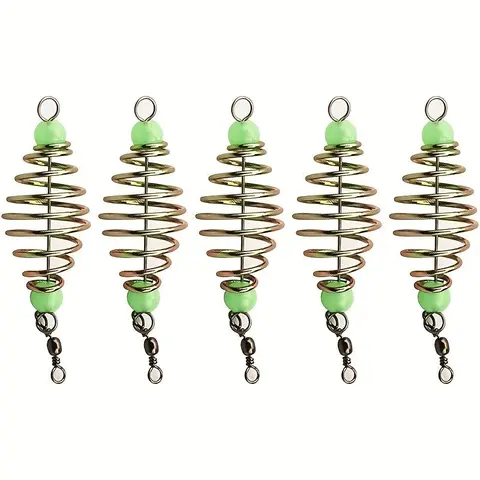 Fishing Lure Trap, 5 Counts/set Fishing Tackle Kit, Fishing Lure Kit Holder, Fish Decoy Tool, Fish Feeder, Outdoor Fishing Accessories for Fishing Enthusiasts, Artificial Fishing Lure, Fishing Equipment, Outdoor Fishing Supplies, Fishing Stuff