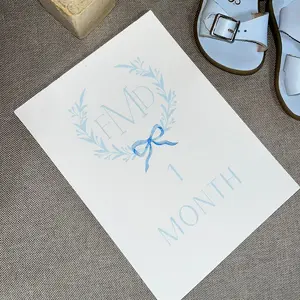 Customized Baby Mileston Cards