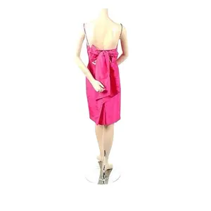 PINK TREND Size 4 Silk Satin Bowknot Cocktail Dress Wedding Prom