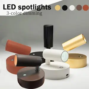 USB Rechargeable Wall Mounted LED Light, Magnetic Wall Mounted Night Light, Wireless Wall Lamp, Indoor Lighting for Bedroom, Living Room, Home Decor, Decorative Lights