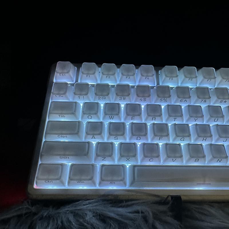 [KEYCAP ONLY] FURYCUBE Transparent Jelly Keycap Set 123 Keys Double-shot Side-printed ASA Height PC Material Mechanical/Magnetic Keyboard Customization Keycap Set, Cute beautiful Keycaps, Gift