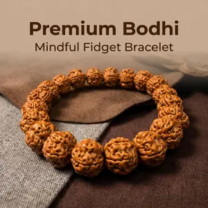 Unisex Boho Everyday Accessory Earthy Brown Seed Bead Bracelet