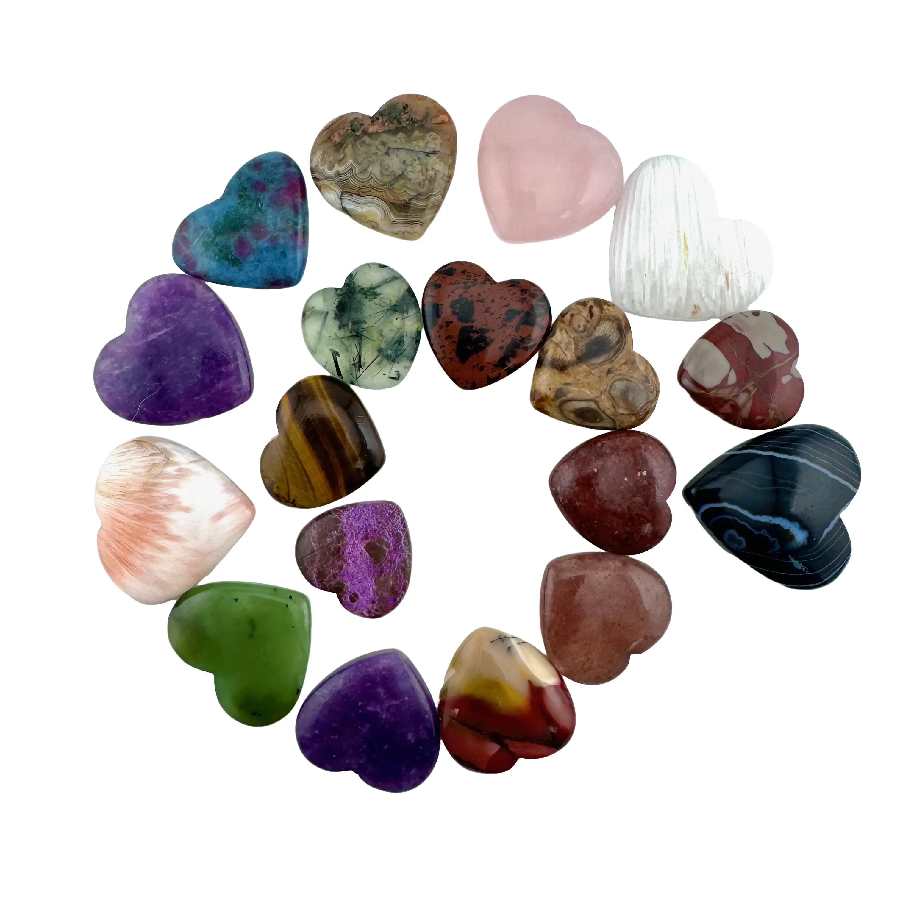 Moon Mountain Gems - Gemstone Heart Cabochons - Heart Cabochons for Jewelry Making