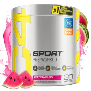 (A)Cellucor C4 Sport Pre-Workout Powder Watermelon – NSF Certified for Sport, Sugar-Free Energy Supplement with 135mg Caffeine + Creatine Monohydrate, 30 Servings