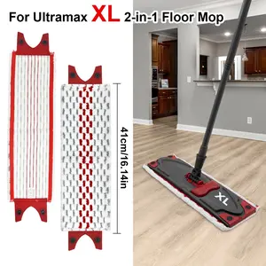 2/4pcs Thicken XL Microfiber Mop Pads, Compatible with Vileda Ultramax XL 2in1 Floor Mop, Durable High Absorbency, Easy Installation Cleaning Accessories