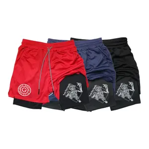 Mens Red Black Colorblock Athletic Shorts Lightweight Quick Dry Performance Gym Workout Shorts with Zipper Pockets Running Basketball Training Casual Outdoor Sport Shorts 2026 Summer