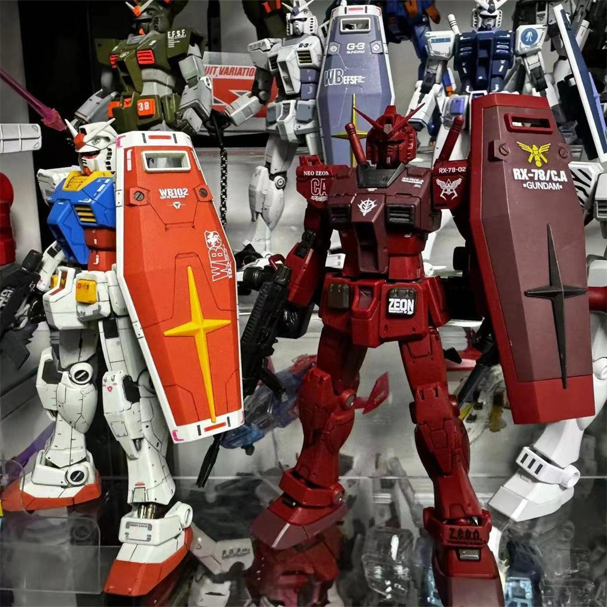 HG 1/144 Assembly Model Kit GTO Genzu R6 Zaku 2 Type C-6 Anime Action Figures Robot Mecha Plastic Model Hobby Doll Toy Gifts