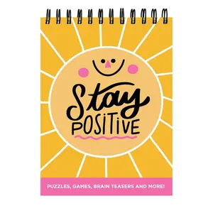 Stay Positive Assorted Puzzle Book Spiral Puzzle Pad