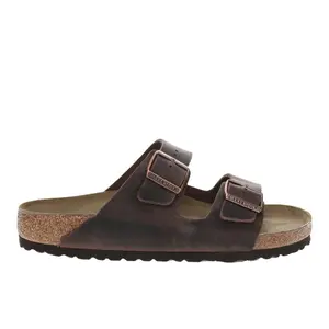 BIRKENSTOCK Mens Arizona Oiled Leather Casual Sandals Casual - Brown BIRKENSTOCK Mens Arizona Oiled Leather Casual Sandals Casual - Brown