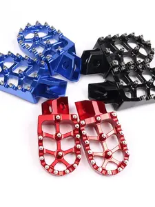 Durable Aluminum Alloy Racing Motorcycle Foot Pegs with Stud, Non-Slip Upgrade for Enhanced Secure Grip, Universal Fit, Practical and Long-Lasting Aluminum Alloy Design
