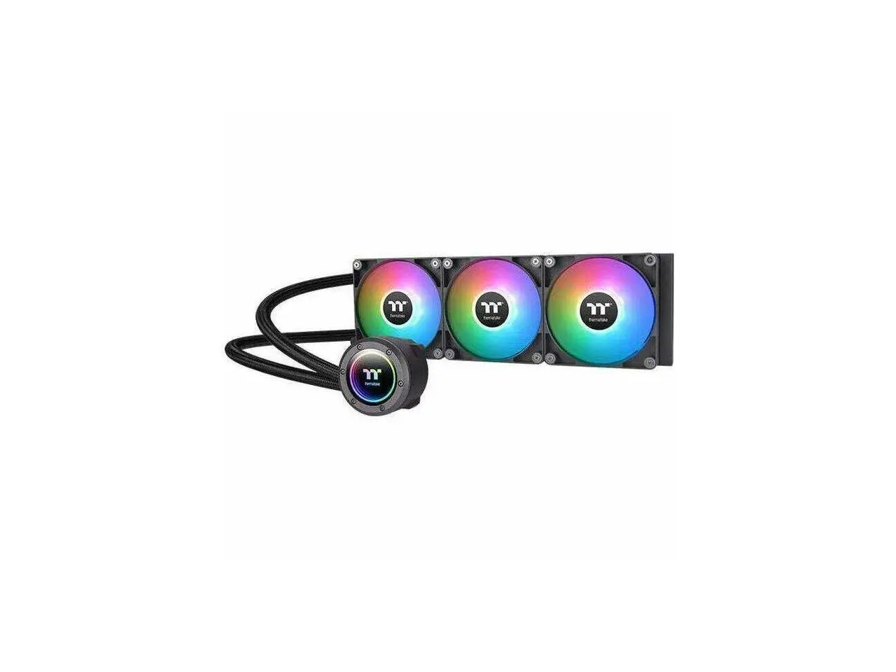 Thermaltake TH420 ARGB Sync V2 CPU Liquid Cooler/AlO Liquid Cooling/Fan 140mm*3/PWM 500~2000 RPM/Mirror Waterblock/MB ARGB Sync Control, CL-W376-PL14SW-A