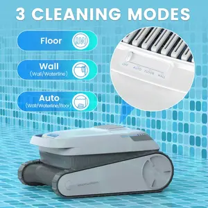 Pool Vacuum Cleaner Battery Wireless Pool Robot Floor 120 Minutes Running Time Wall Climbing Pool Cleaner for Pools up to 170 m²