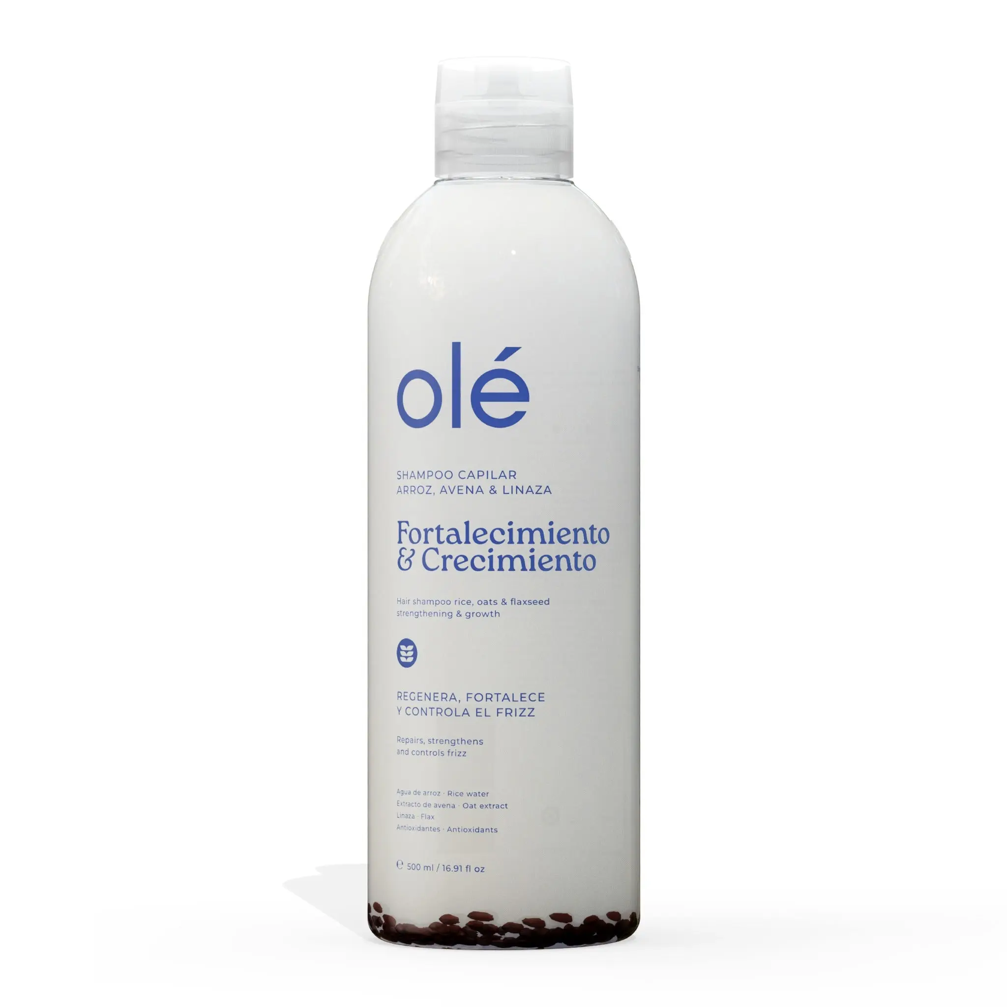 Rice, Oat & Flaxseed Growth Shampoo - Revitalizing, Strengthening Anti-Frizz Treatment for Hair Care, Revitalize Shampoo, Strengthening Shampoo
