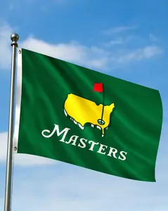 Masters Tournament Augusta Flag Banner Golf Wall Decor Vintage Augusta GA Flag for Golf Fans Home Garage Outdoor Decor