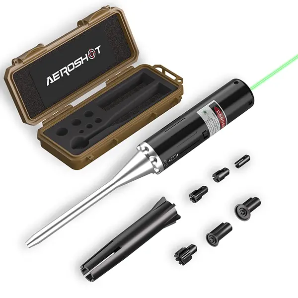 Aeroshot X03 Professional Kit with 6 Multi-Size Adapters , Tool-Free,Compact Portable Bore Sighter for Beginners