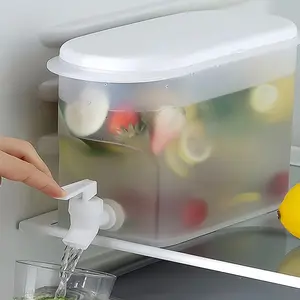 3.5L Fridge Water Dispenser with Faucet | Cold Water Bucket for Iced Tea, Fruit Drinks & More | Perfect for Summer Hydration, Parties & Daily Sips