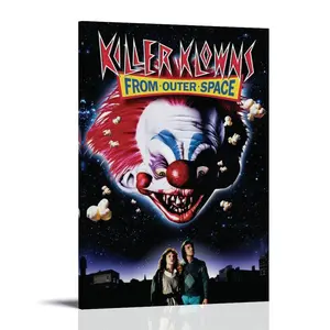 Killer-Klowns from Outer Space Poster Posters Music Album Cover Posters Canvas Wall Art High-Resolution Vintage Band & Artist Prints for Room