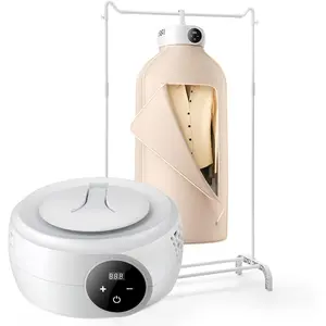 VEVOR Portable Clothes Dryer with Dryer Bag, PTC Heating LED Display, Foldable Mini Dryer with 5 - H Timer for Apartments, Dorms, RVs, or Hotels, 600W, BeigeVEVOR Super Brand Day