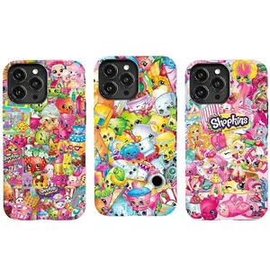 Colorful Shopkins Phone Case Fun Foodie Characters Themed Phone Case Premium Matte Texture, Protection, Shockproof, Anti-Drop, Anti-Fingerprint For IPhone 17-12, Pro Max, Pro Plus, and Samsung S25-22 Protection Safety