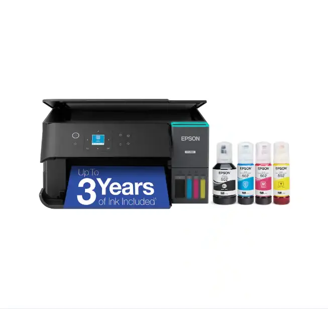Epson EcoTank ET-2980 Wireless All-in-One Color Supertank Inkjet Printer, AIO Printer, Wireless Color Printer, Ink Tank Printer, Home Office, Epson EcoTank