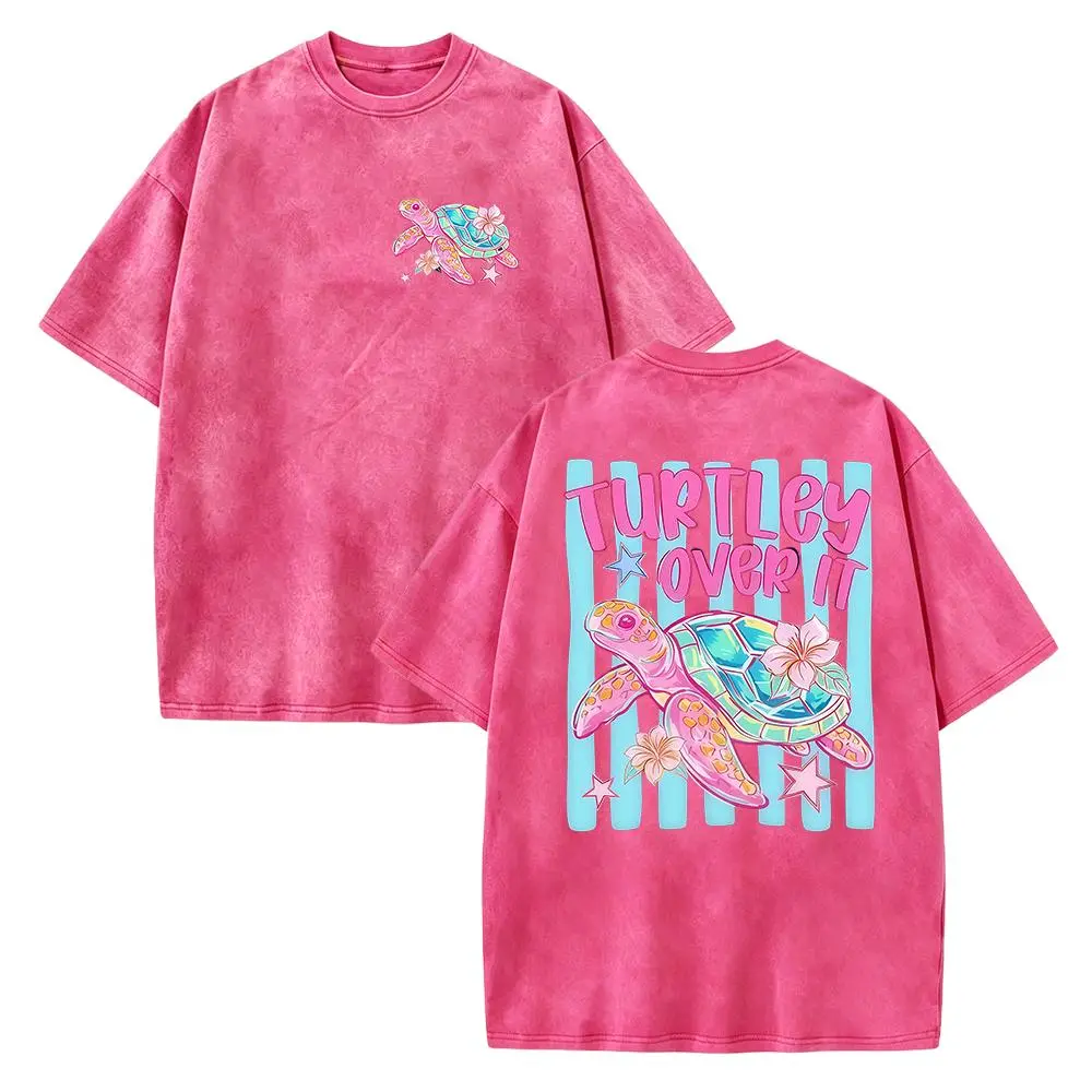 Men's Fitted Cut Sea Turtle Graphic T-Shirt - Casual Preppy Round Neck Short-Sleeve Smooth Soft Cotton All Seasons Foldable Seamless Lightweight Mens Tshirt Top