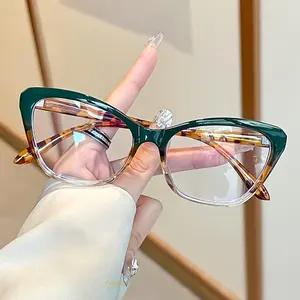 OvalletOoh Trendy Cat-Eye Presbyopia Glasses, Gradient Frame, Anti-Blue Light Fashion Eyewear