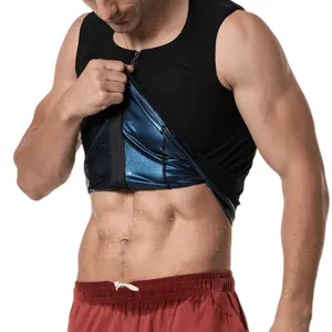 Men's & Women's Sauna Vest with Zipper - Heat Trapping Workout Tank Top for Gym Training & Active Fitness