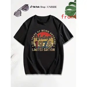 Vintage 1976 50th Birthday T-Shirt for Men – A Milestone Celebration Tee
