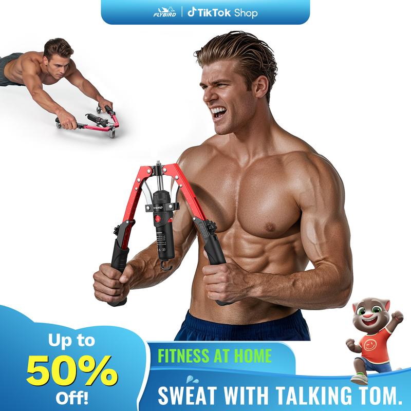 FLYBIRD Chest & Arm Twister with Flex Core Trainer - 15-Level Hydraulic Power Chest Press Machine (22-440lb) for Upper Body, Portable Resistance Home Fitness Equipment Outdoorfun #Christmasgift FLYBIRD Chest & Arm Twister with Flex Core Trainer - 15-Level Hydraulic Power Chest Press Machine (22-440lb) for Upper Body, Portable Resistance Home Fitness Equipment Outdoorfun #Christmasgift