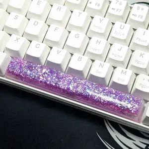 Purple Holographic Resin 6.25U Spacebar with MX Switch Compatibility