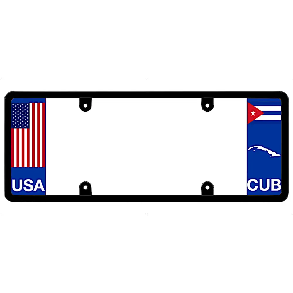 DFS Cuba CUB Patented License Plate Frame Holder