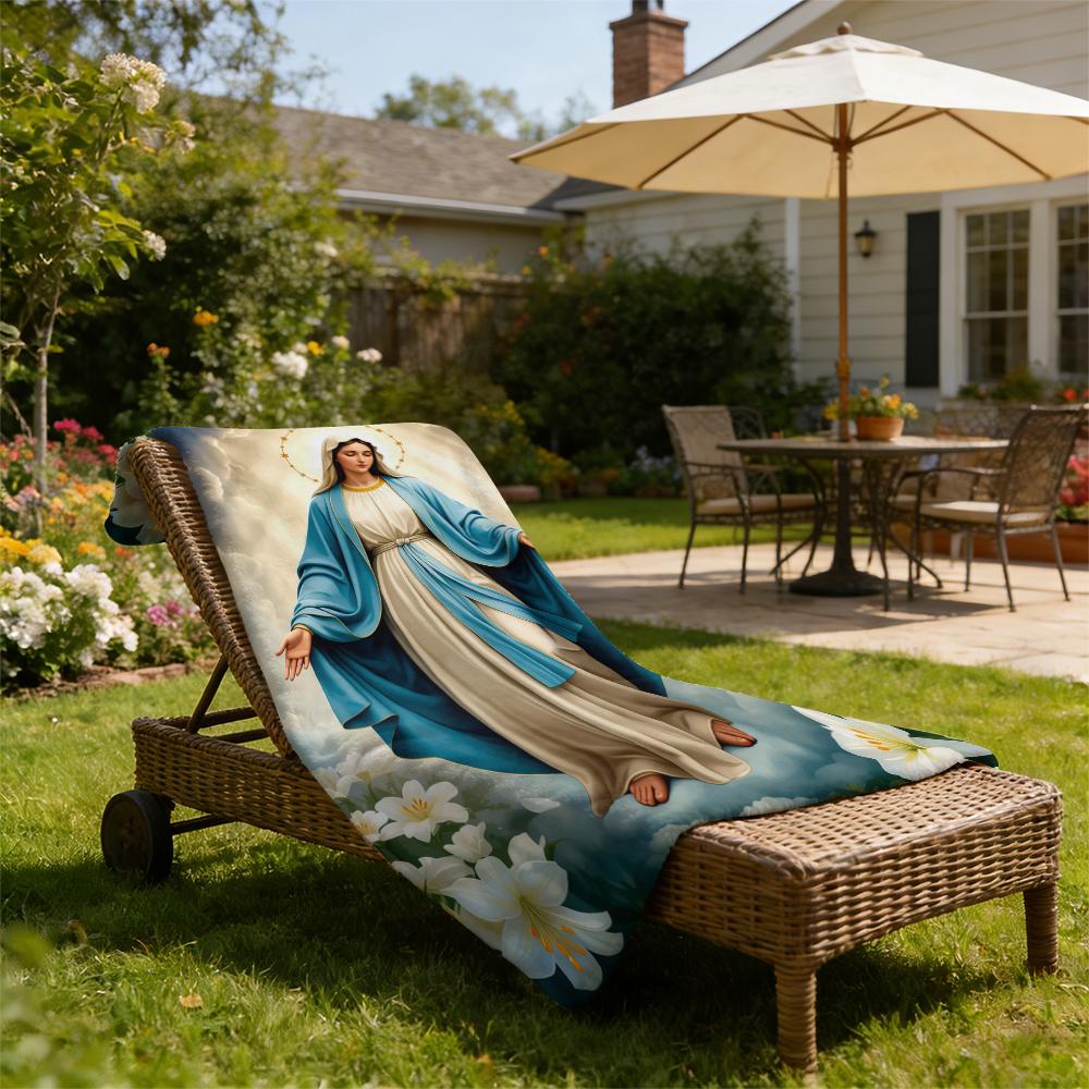 Virgin Mary Blanket Wrap Yourself in Divine Comfort Soft Funny Throw Blanket Cozy Lightweight Plush Portable Cover Blanket For Sofa,Warm Gift For Birthday,Christmas,Multiple Blanket