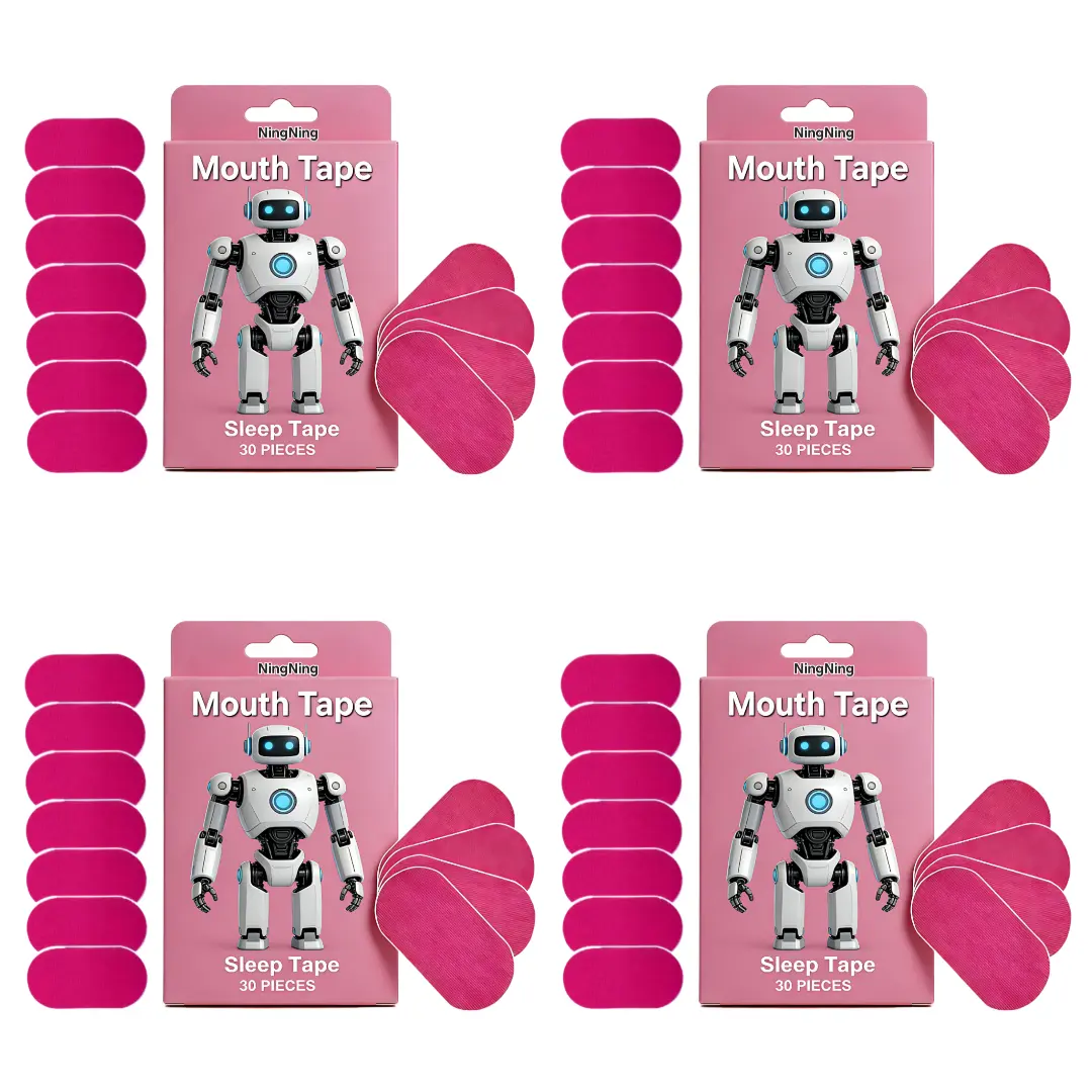 Ning Mouth Tape, 1/2/4-month supply mouth tape, pink,gentle,adhesion,30/60/120 Strips, sports accessories,