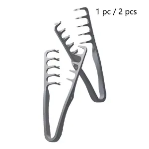 Texture Comb, Thickened Wide-Tooth Hair Styling Comb, Men's Volumizing Texture Tool Device, Maximum Root Lifting Volumizing Tool, Bangs Parting Grooming Accessory (Grey)