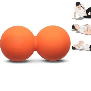 Double Lacrosse Peanut Massage Ball, Deep Tissue Trigger Point Massager, Portable Myofascial Release Tool, Back Spine Relief