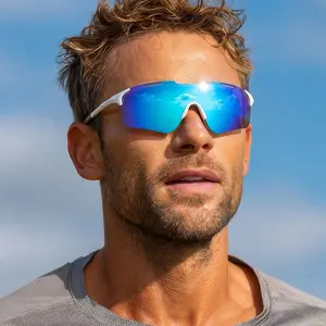 Outdoor cycling sunglasses hiking hiking sunglasses UV-proof men's and women's same tide sunscreen glasses