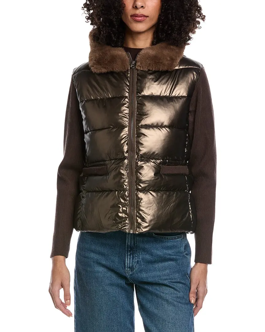 La Fiorentina Metallic Puffer Jacket