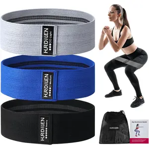 Resistance Bands for Working Out, Exercise Workout Bands for Women & Men, 3 Levels Elastic Stretch Bands for Exercise with Carry Bag for Physical Therapy, Home Fitness, Strength Training, Yoga Hurdilen