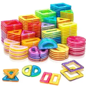 DIY Magnetic Building Blocks Toy, 12/42 Piece Colorful Stackable Toys, Geometric Shape Blocks, Early Education Construction Set, Birthday Gift for Boys and Girls