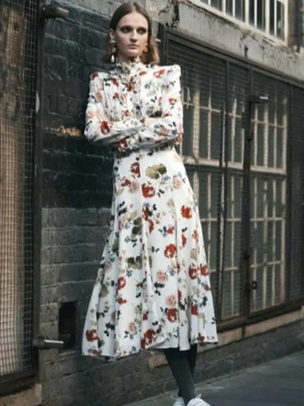 Erdem Constance Top with Christina Skirt