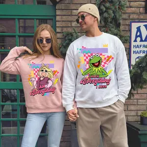 Vintage Muppet Valentine Couple Shirt, Kermit And Miss Piggy Sweatshirt, Valentine Lovers Shirt, Muppet Love Shirt, Gift For Lovers