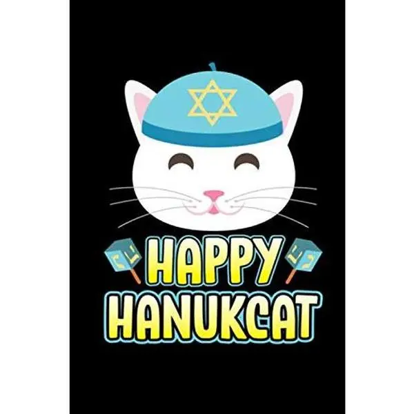 Used Soft Cover Book - Happy Hanukcat: Good English Lined Notebook for Cat Lovers (Animal-Themed, Jewish Hanukkah/Chanukah Gift, 1.01 lb)