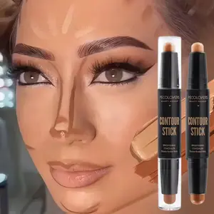 1PC Double-ended Contouring and Concealer Pen Brighten Concealer - Multi-purpose Matte Contour Stick, Waterproof, Easy To Blend, Effortless Complexion Sculpting, Create Three-dimensional Nose Bridge Shadow V-face High Nose Bridge Makeup