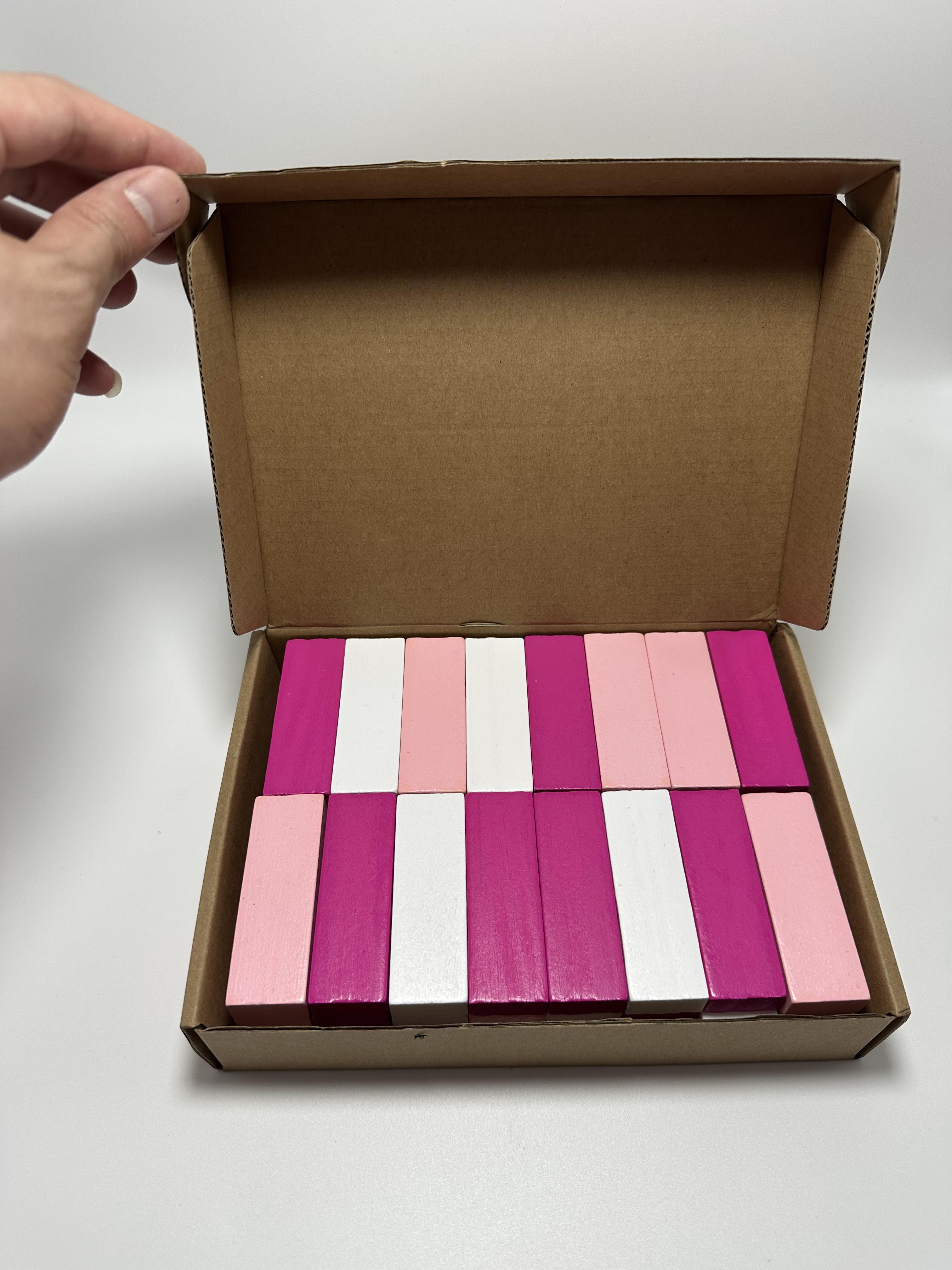 Block tower game (Spanish version), three colors of blocks, couple tower game, suitable for couples or couples, a gift for boyfriend, the best game for parties. Regalo de San Valentín. Couple gifts for adults, date night ideas, gifts for loved ones